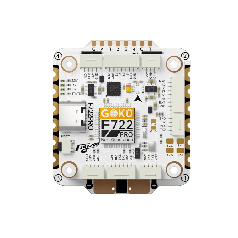 Стек FC+ESC Flywoo GOKU F722 Pro V2 55A 32Bit 128K із 16МБ